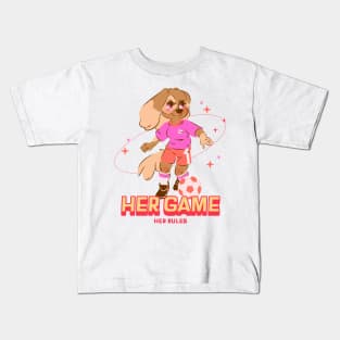 Her Game Her Rules Women's Soccer Kids T-Shirt